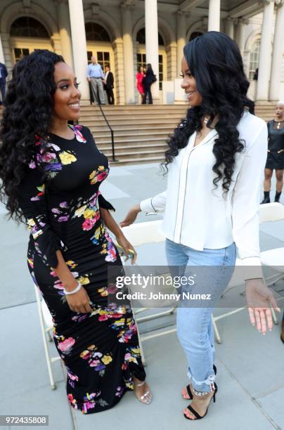 Angela Simmons and Vanessa Simmons attend the 3rd Annual Influence Awards at City Hall on June 11, 2018 in New York City.