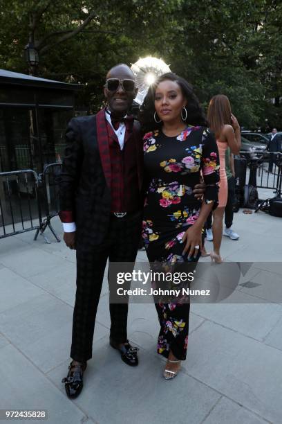 Dapper Dan and Angela Simmons attend the 3rd Annual Influence Awards at City Hall on June 11, 2018 in New York City.