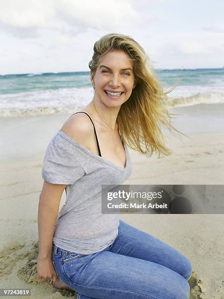 Actress Elizabeth Mitchell poses at a portrait session for Venice in Kailua, HI on April 9, 2009. .