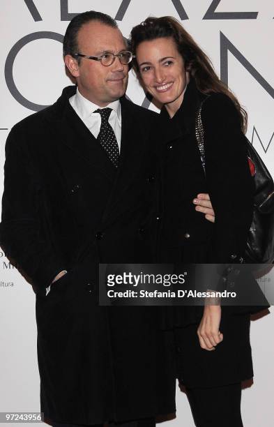 Maria Sole Brivio Sforza attends the opening of new exhibition space at Palazzo Morimondo dedicated to fashion and costume on March 1, 2010 in Milan,...
