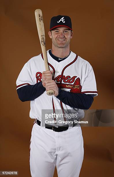 David Ross of the Atlanta Braves poses during photo day at Champions Stadium on February 26, 2010 in Kissimmee, Florida.