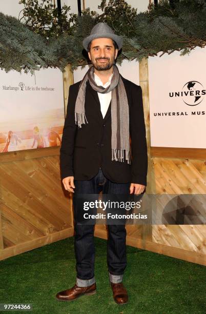 Singer Jorge Drexler attends the launch of Marlango new album 'Life In The TreeHouse', at the Lara Theatre, on March 1, 2010 in Madrid, Spain.