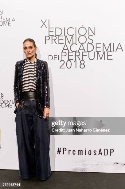 Laura Ponte attends 'Academia del Perfume' awards 2018 at Circulo de Bellas Artes on June 12, 2018 in Madrid, Spain.