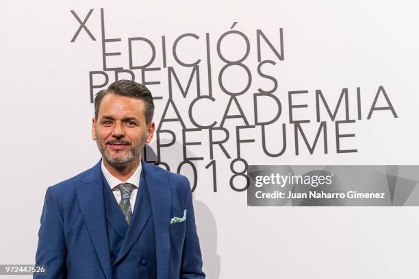Jorge Lucas attends 'Academia del Perfume' awards 2018 at Circulo de Bellas Artes on June 12, 2018 in Madrid, Spain.