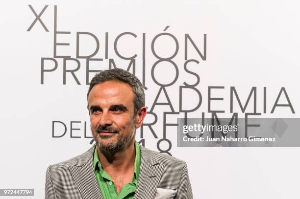 Lorenzo Castillo attends 'Academia del Perfume' awards 2018 at Circulo de Bellas Artes on June 12, 2018 in Madrid, Spain.