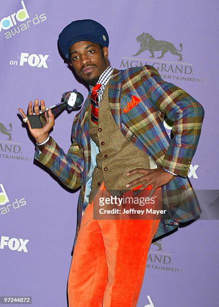 Andre 3000 of Outkast with the award for Digital Track of the Year