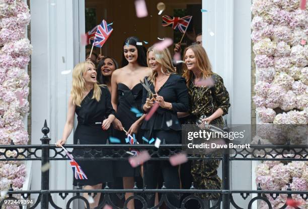Kylie Minogue, Mindy Kaling, Neelam Gill, Kate Moss and Stella McCartney attends the launch of the Stella McCartney Global flagship store on Old Bond...