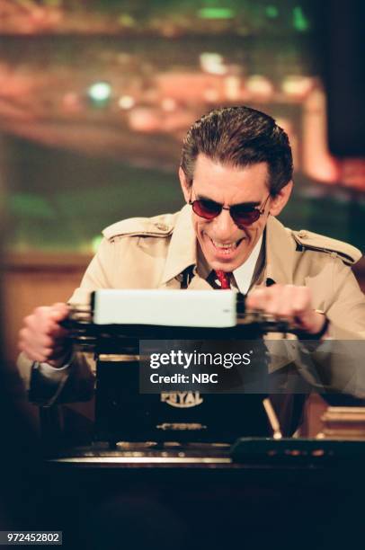 Episode 1459 -- Pictured: Richard Belzer during "Jay's Crime Novel" sketch on September 25, 1998 --