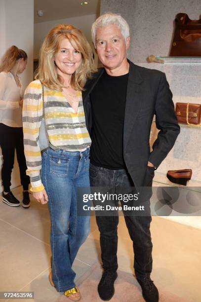 Avery Agnelli and John Frieda attend the launch of the Stella McCartney Global flagship store on Old Bond Street on June 12, 2018 in London, England.
