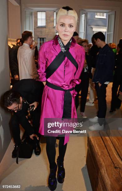 Daphne Guinness attends the launch of the Stella McCartney Global flagship store on Old Bond Street on June 12, 2018 in London, England.