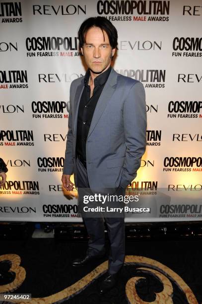 Actor Stephen Moyer attends Cosmopolitan Magazine's Fun Fearless Males of 2010 at The Mandarin Oriental Hotel on March 1, 2010 in New York City.