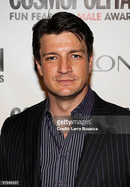 Actor Nathan Fillion attends Cosmopolitan Magazine's Fun Fearless Males of 2010 at The Mandarin Oriental Hotel on March 1, 2010 in New York City.