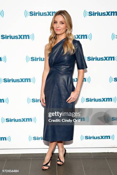 Annabelle Wallis takes part in SiriusXM's Town Hall with the cast of 'Tag' hosted by SiriusXM's Michelle Collins on June 12, 2018 in New York City.