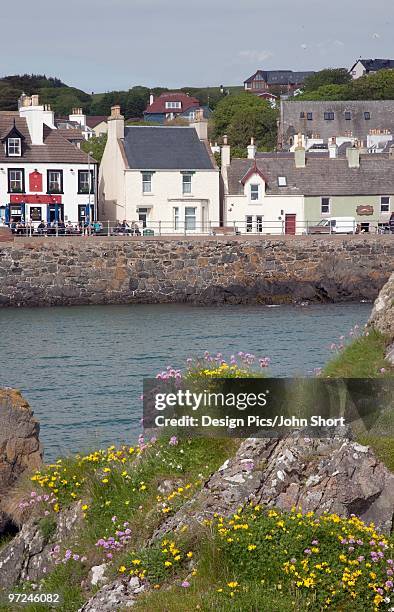 waterfront dwellings, portpatrick, dumfries and galloway, scotland - dumfries and galloway 個照片及圖片檔