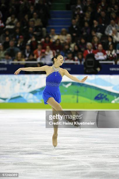 Winter Olympics: South Korea Kim Yu-Na in action during Women's Free Skating at Pacific Coliseum. Kim won gold. Vancouver, Canada 2/25/2010 CREDIT:...