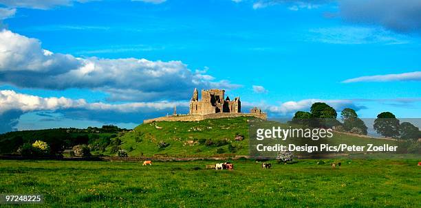 rock of cashel, cashel, county tipperary, ireland - cashel stock pictures, royalty-free photos & images