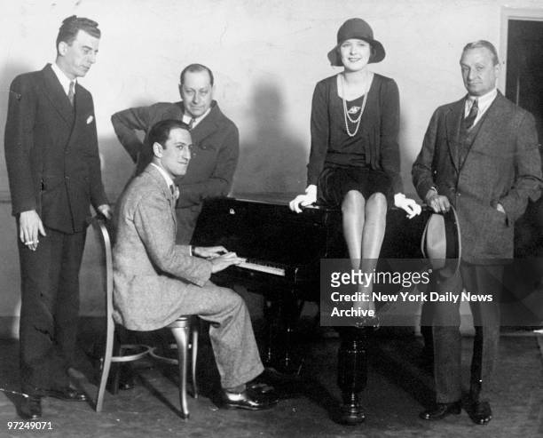 Ziegfeld celebrities Jack Donahue, George Gershwin , Sigmund Romberg and Marilyn Miller are joined by Florenz Ziegfeld .