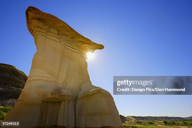 hoodoo in alberta, canada - design pics don hammond stock pictures, royalty-free photos & images