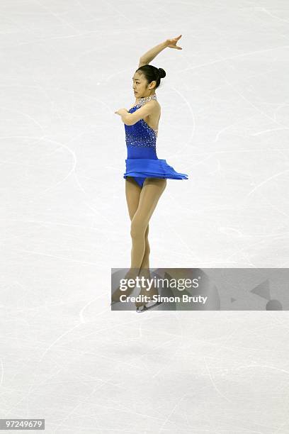 Winter Olympics: South Korea Kim Yu-Na in action during Women's Free Skating at Pacific Coliseum. Kim won gold. Vancouver, Canada 2/25/2010 CREDIT:...