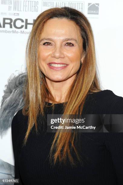 Actress Lena Olin attends the premiere of "Remember Me" at the Paris Theatre on March 1, 2010 in New York City.