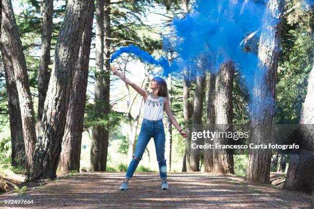 smoke at forest - tempio pausania stock pictures, royalty-free photos & images