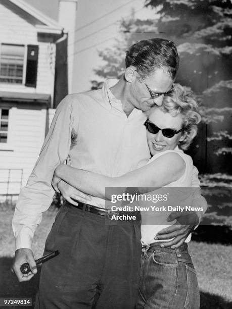 Arthur Miller and Marilyn Monroe.