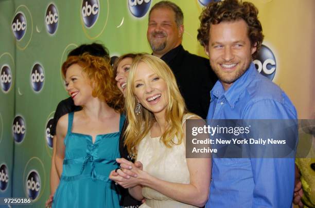 Anne Heche is joined by Emily Bergl, Seana Kofoed, Abraham Benrubi and James Tupper at ABC's UpFront presentation at Lincoln Center.