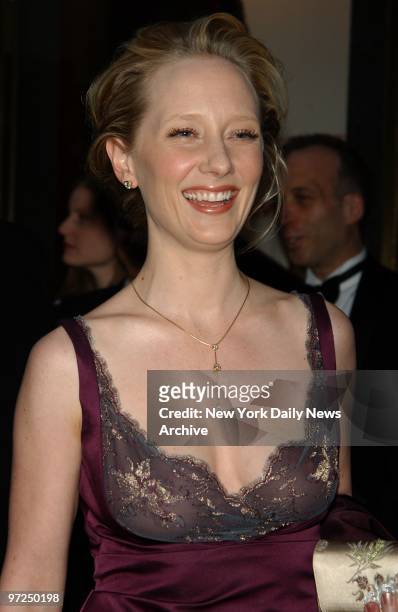 Anne Heche arrives at Radio City Music Hall for the 56th annual Tony Awards.