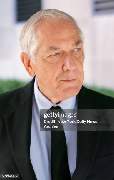 Anthony Marshall leaves his E. 79th St. Apartment building this morning, the day after his mother, famed philanthropist Brooke Astor, died at age 105.