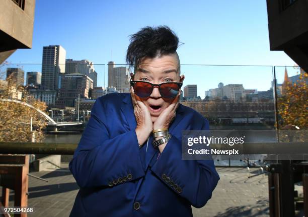 Comedian, actress and musician Lea DeLaria poses during a photo shoot in Melbourne, Victoria.