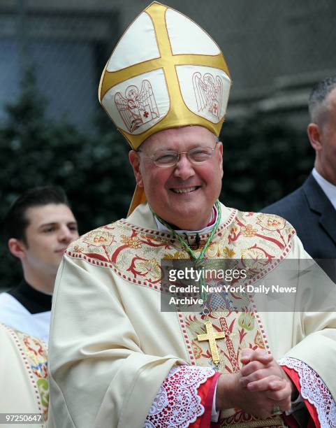 Archbishop Timothy Dolan is installed as the new Archbishop of New York in a ceremony Mass at St. Patrick's Cathedral.