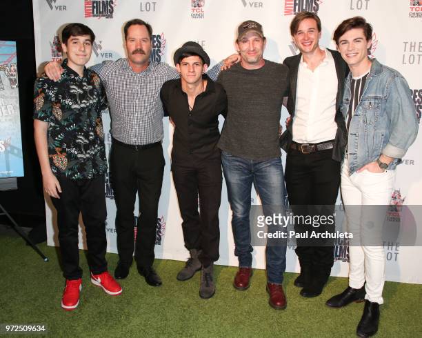 Actors Steven Thomas Capp, Bojesse Christopher, Johnny James Fiore, Kevin Sizemore, Grant Harling and Jordan Doww attend the 2018 'Dances With Films'...