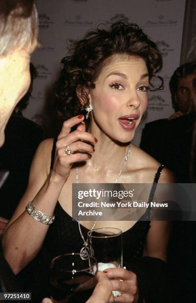 Ashley Judd attending the unveiling of the Grace de Monaco Parfum Collection by Faberge to benefit the Princess Grace Foundation at the...
