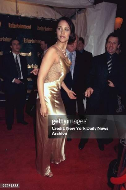 Elizabeth Berkley attending Entertainment Weekly's Oscar party at Elaine's.,