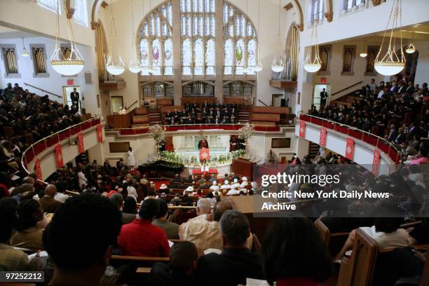 Easter Sunday Mass with Reverend Dr. Calvin O. Butts III at the Abyssinian Baptist Church at 132 Odell Clark Place on 138th Street and Adam Clayton...