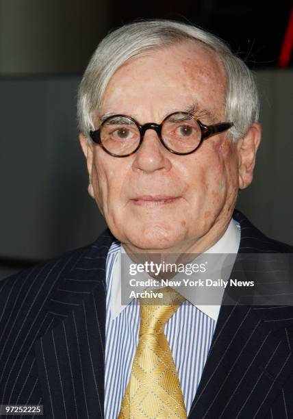 Author Dominick Dunne is on hand for the premiere of the movie "Enough" at the Loews Lincoln Square Theater.