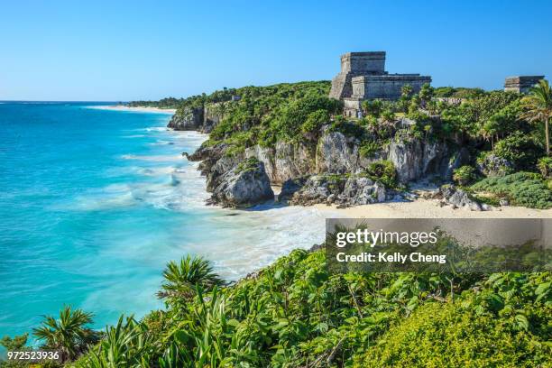 tulum mayan ruins - tulum ストックフォトと画像