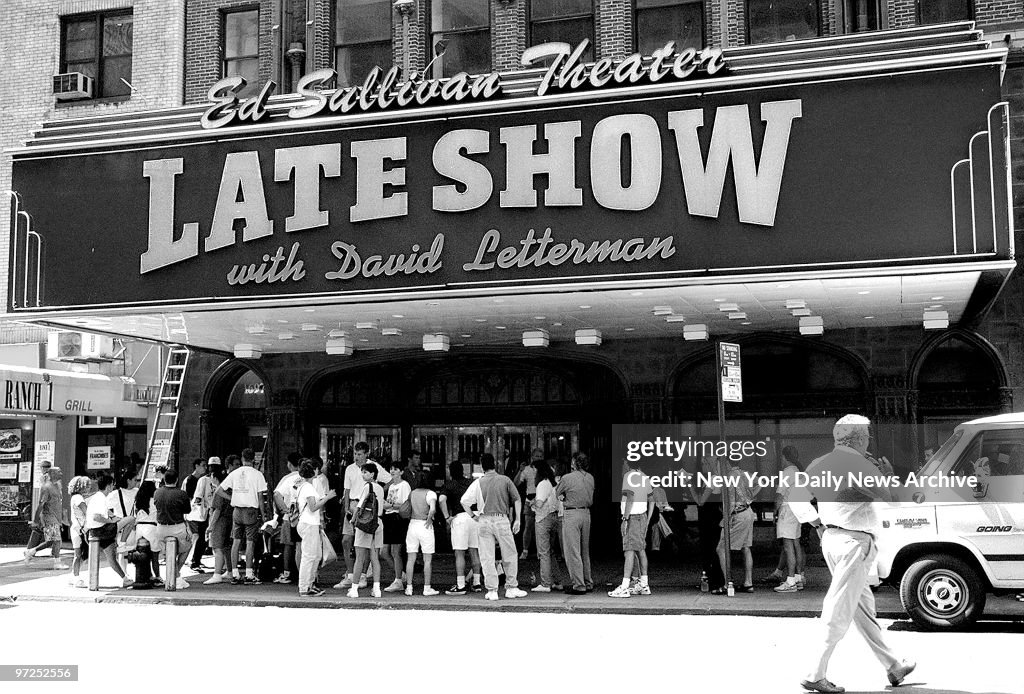 Ed Sullivan Theater which is owned by CBS has the Late Show