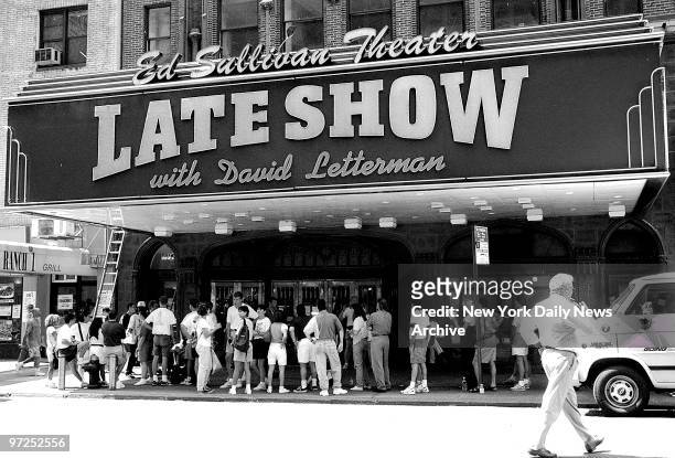 Ed Sullivan Theater which is owned by CBS has the Late Show with David Letterman.