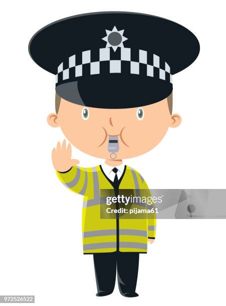 child traffic officer - traffic control stock illustrations