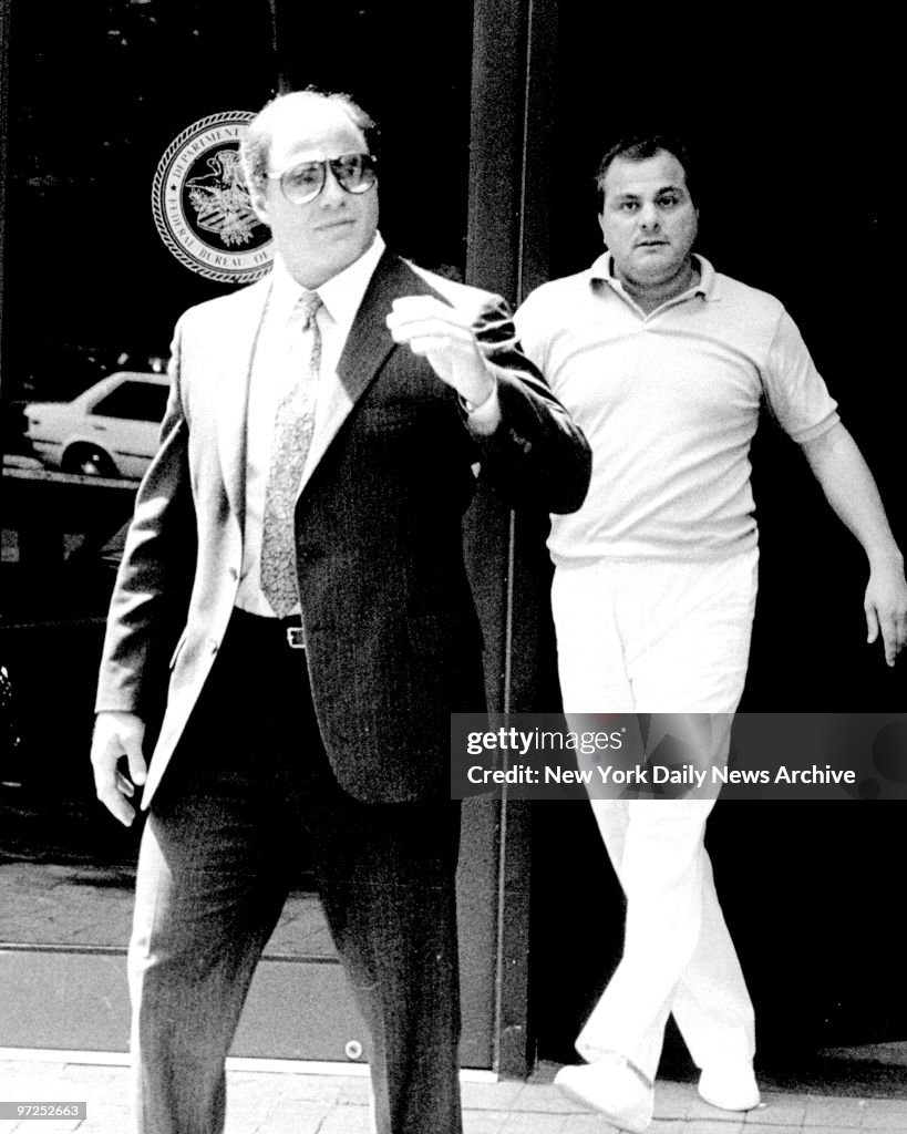 Attorney Bruce Cutler and Gene Gotti Federal Bureau of Investigation. Nachrichtenfoto Getty Images