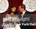 Audra McDonald who won, Best Supporting Actress in a Musical for "Ragtime" with Gregory Hines during Tony Awards at Radio City Music Hall.