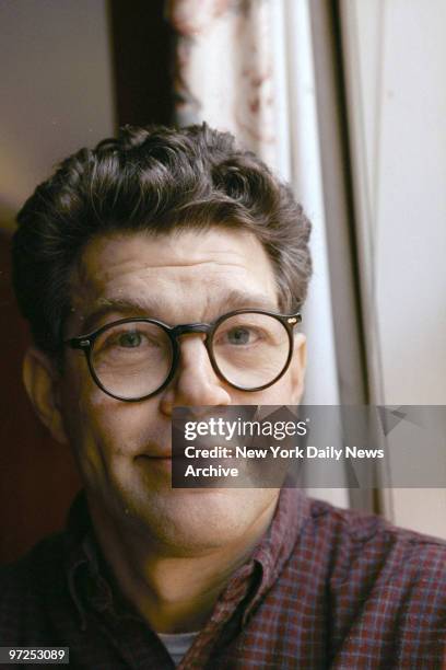 Author Al Franken in his apartment.