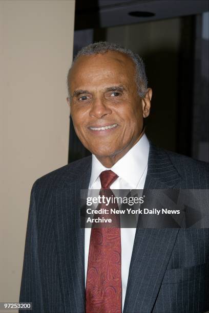 Harry Belafonte is at Avery Fisher Hall for the Film Society of Lincoln Center's gala tribute to Susan Sarandon.