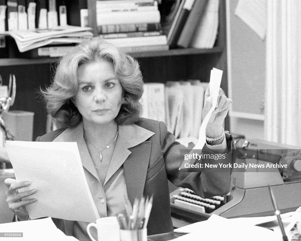 Barbara Walters, a former hostess of a morning TV show, an i