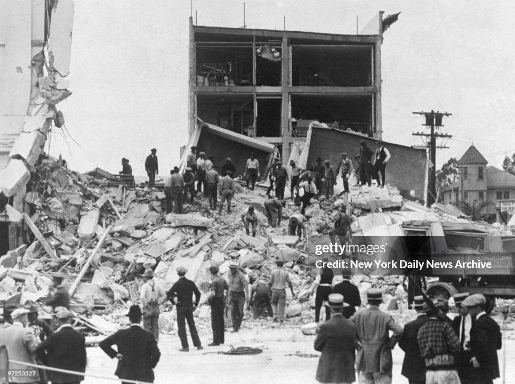 Hardly had the first devastating earthquake ceased at Santa