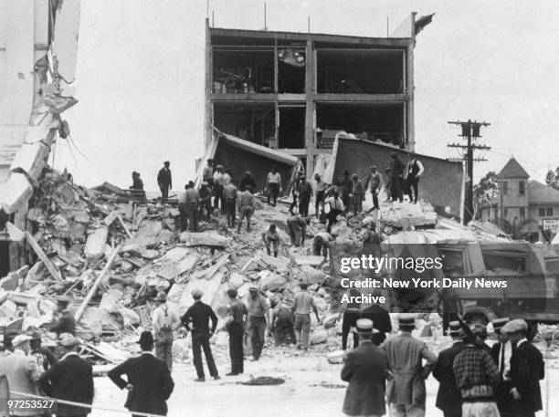 Hardly had the first devastating earthquake ceased at Santa Barbara when citizens began the task of rehabilitation, carting away the ruins of the old...