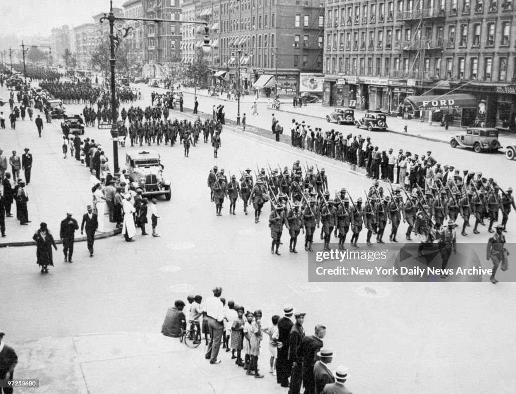 Harlem's Own 369th Regiment marches in welcome home parade a