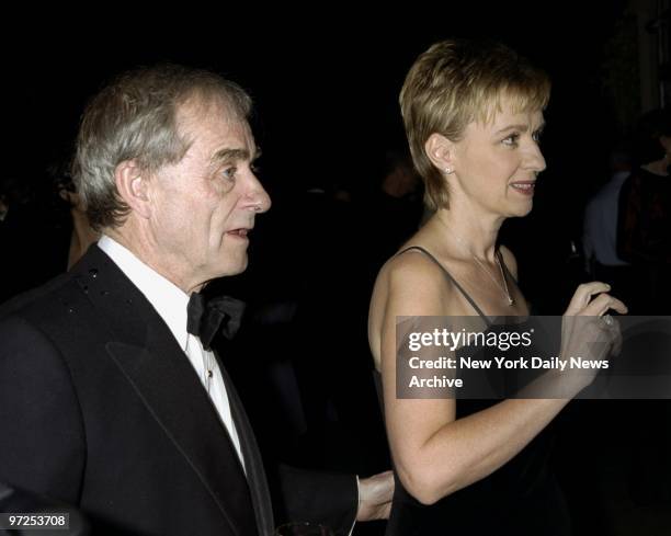 Harold Evans and Tina Brown attending the Metropolitan Museum Costume Institute Dinner.