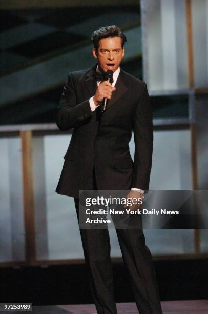 Harry Connick Jr. Performs onstage at Radio City Music Hall during the 60th annual Tony Awards.